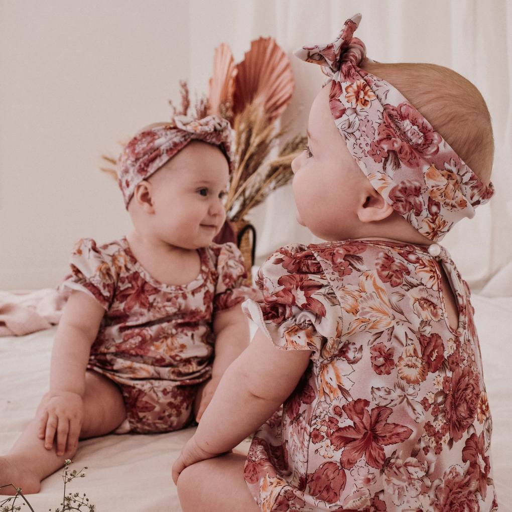 LULU & MILLY - DARLING COLLECTION - FLORENCE BUBBLE ROMPER (ORGANIC)