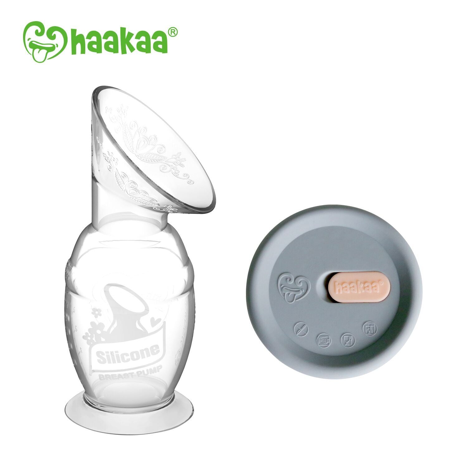 HAAKAA - 150ML BREAST PUMP AND CAP GIFT PACK