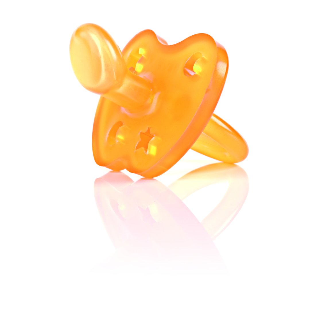 HEVEA ORTHODONTIC PACIFIER 3 - 36 MONTHS (STAR & MOON)