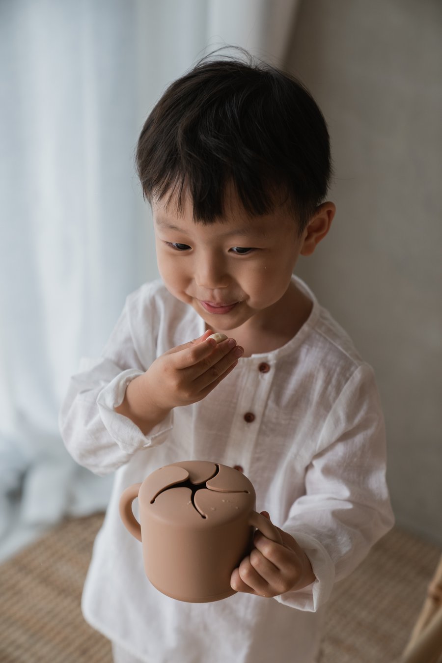 Mushie - Snack Cup (Cloudy Mauve)