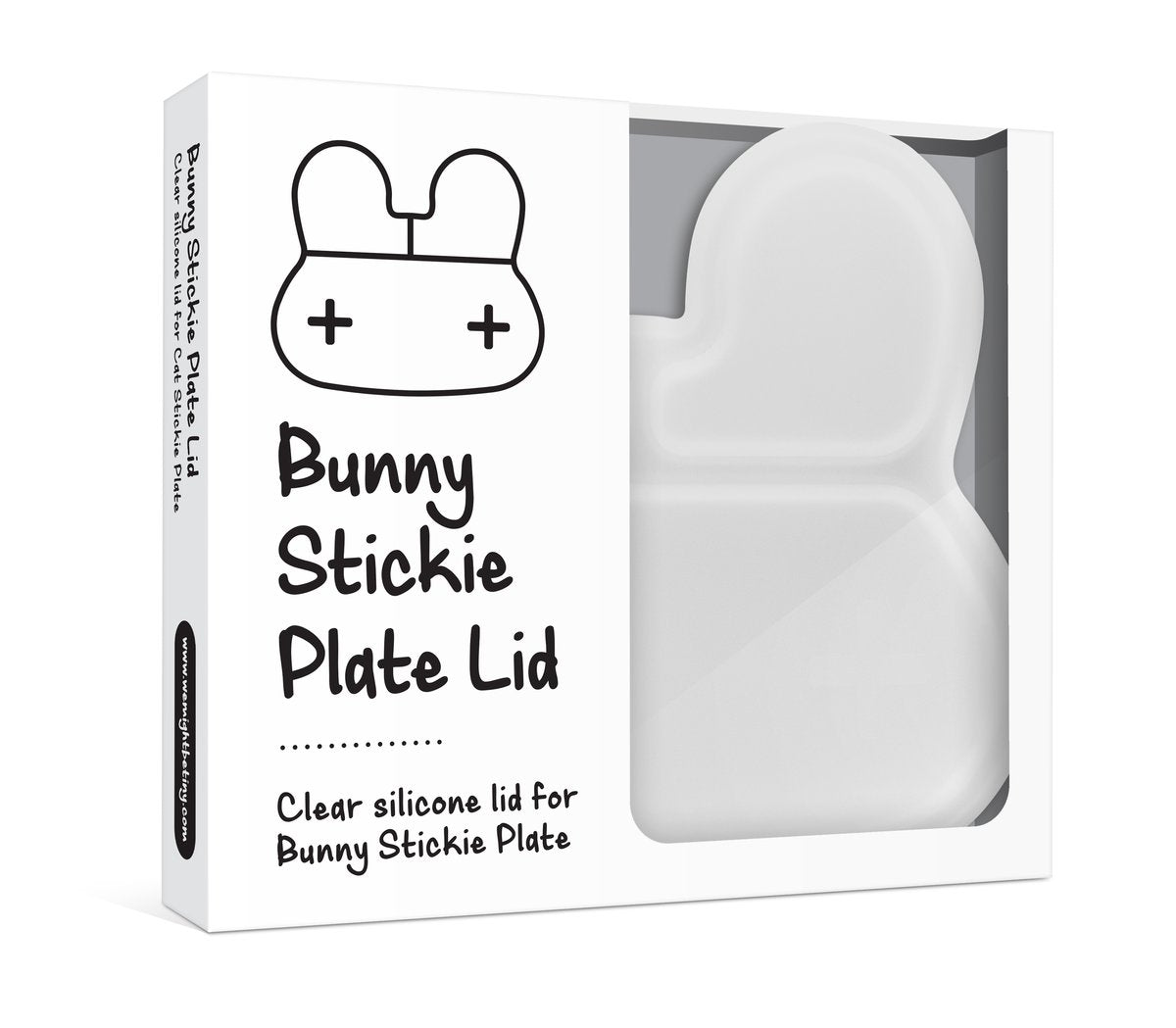 WE MIGHT BE TINY - BUNNY STICKIE PLATE LID