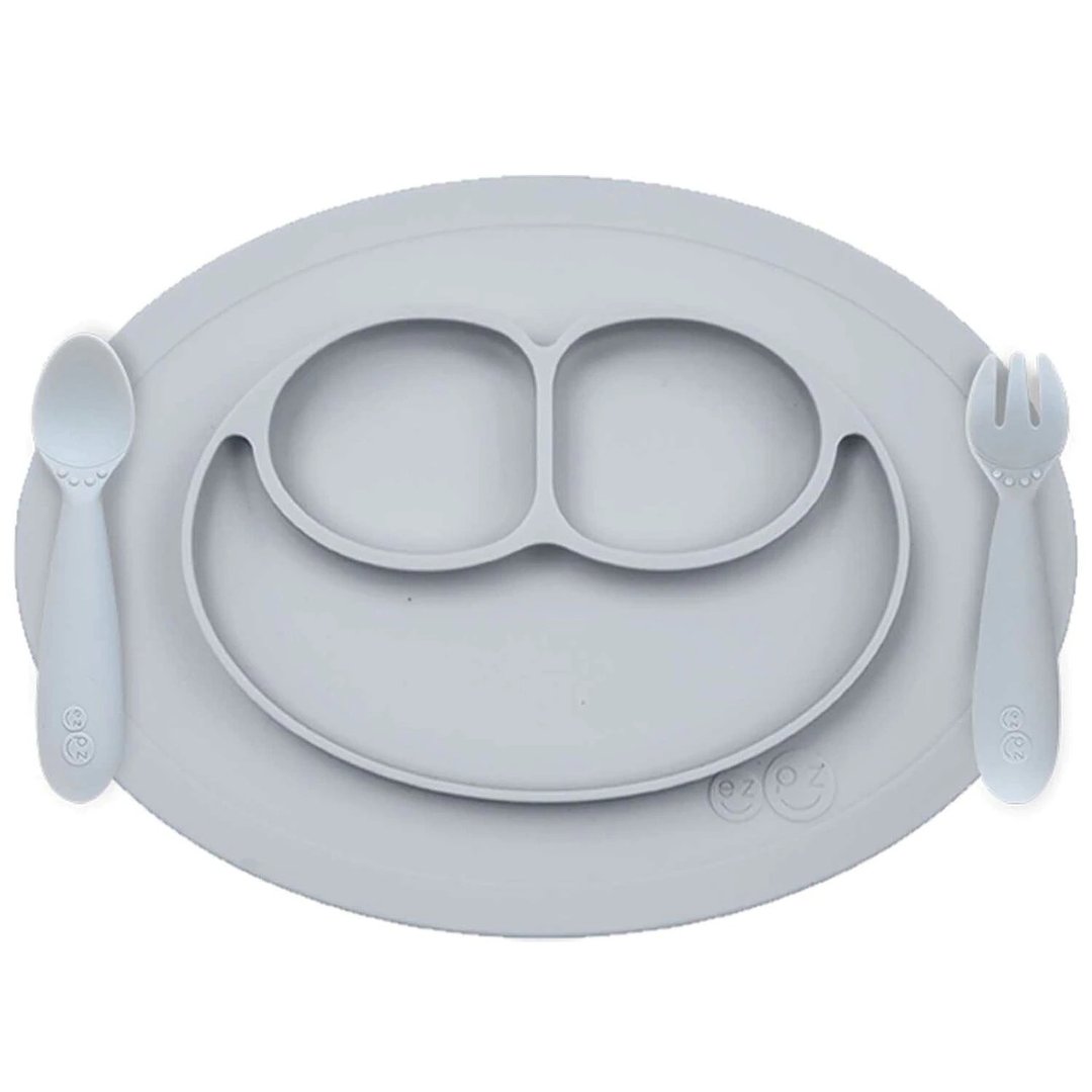 EZPZ - Mini Feeding Set (Pewter)
