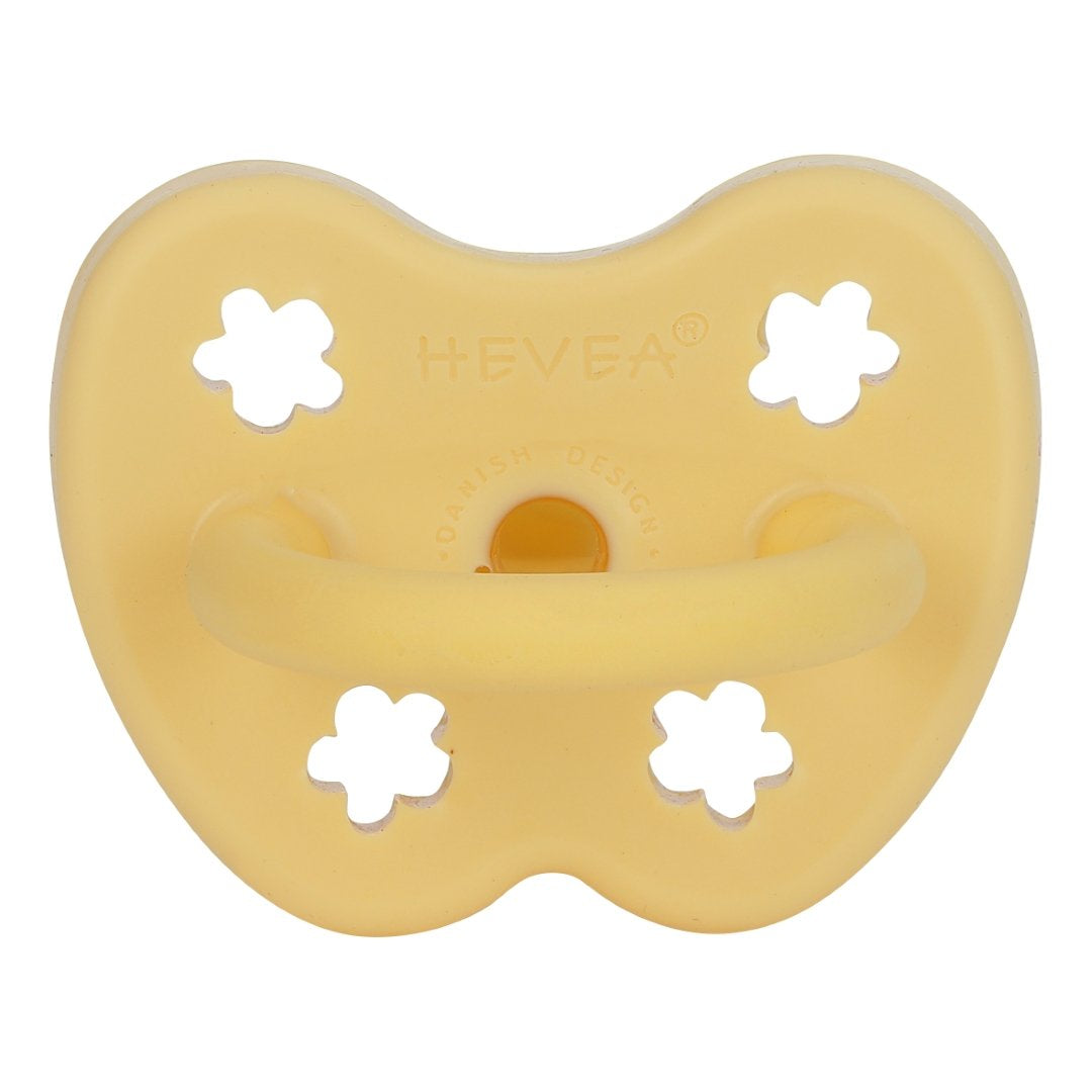 HEVEA ORTHODONTIC PACIFIER 3 - 36 MONTHS (BANANA)