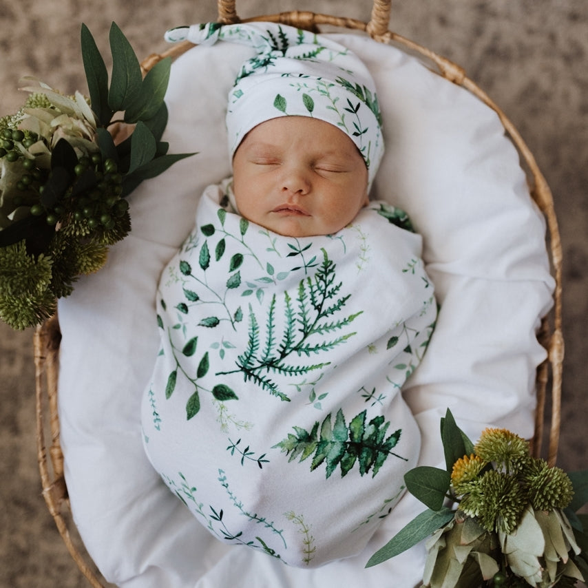 SNUGGLE HUNNY KIDS - SWADDLE & BEANIE SET (ENCHANTED)