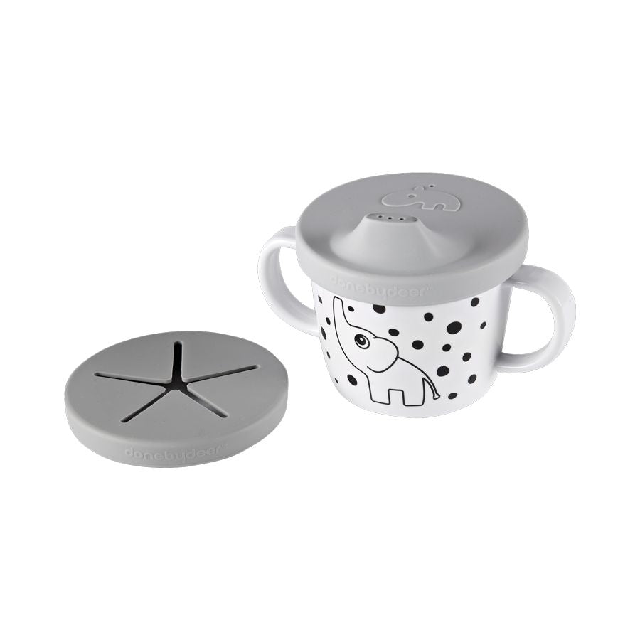 Done by Deer - Elphee Spout & Snack Cup (Grey)