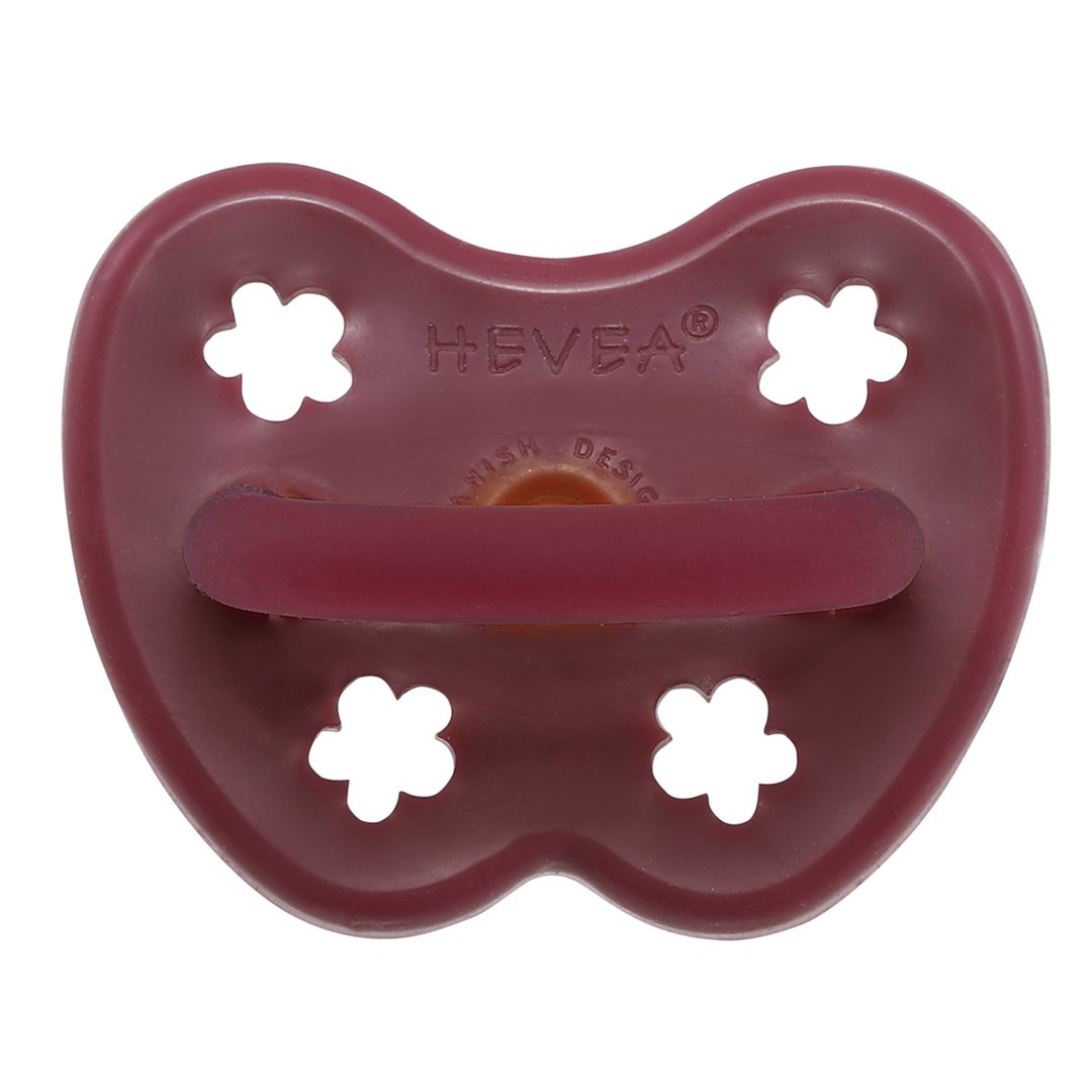 HEVEA ORTHODONTIC PACIFIER 3 - 36 MONTHS (RUBY)