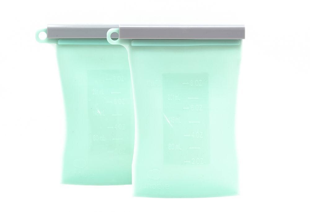 JUNOBIE - REUSABLE SILICONE BREASTMILK STORAGE BAG - 2 PACK - VARIOUS COLOURS