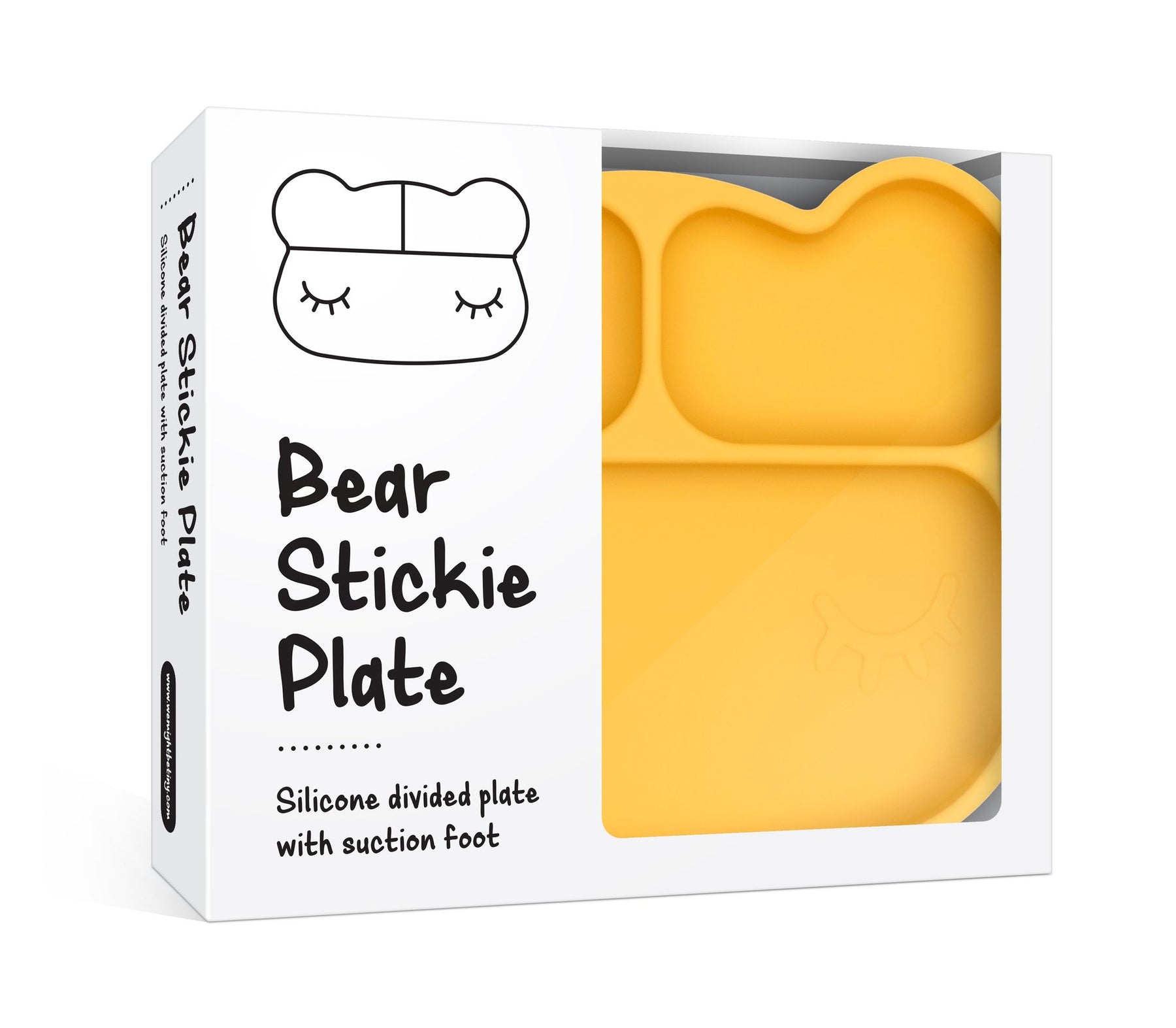 WE MIGHT BE TINY - BEAR STICKIE PLATE - VARIOUS COLOURS