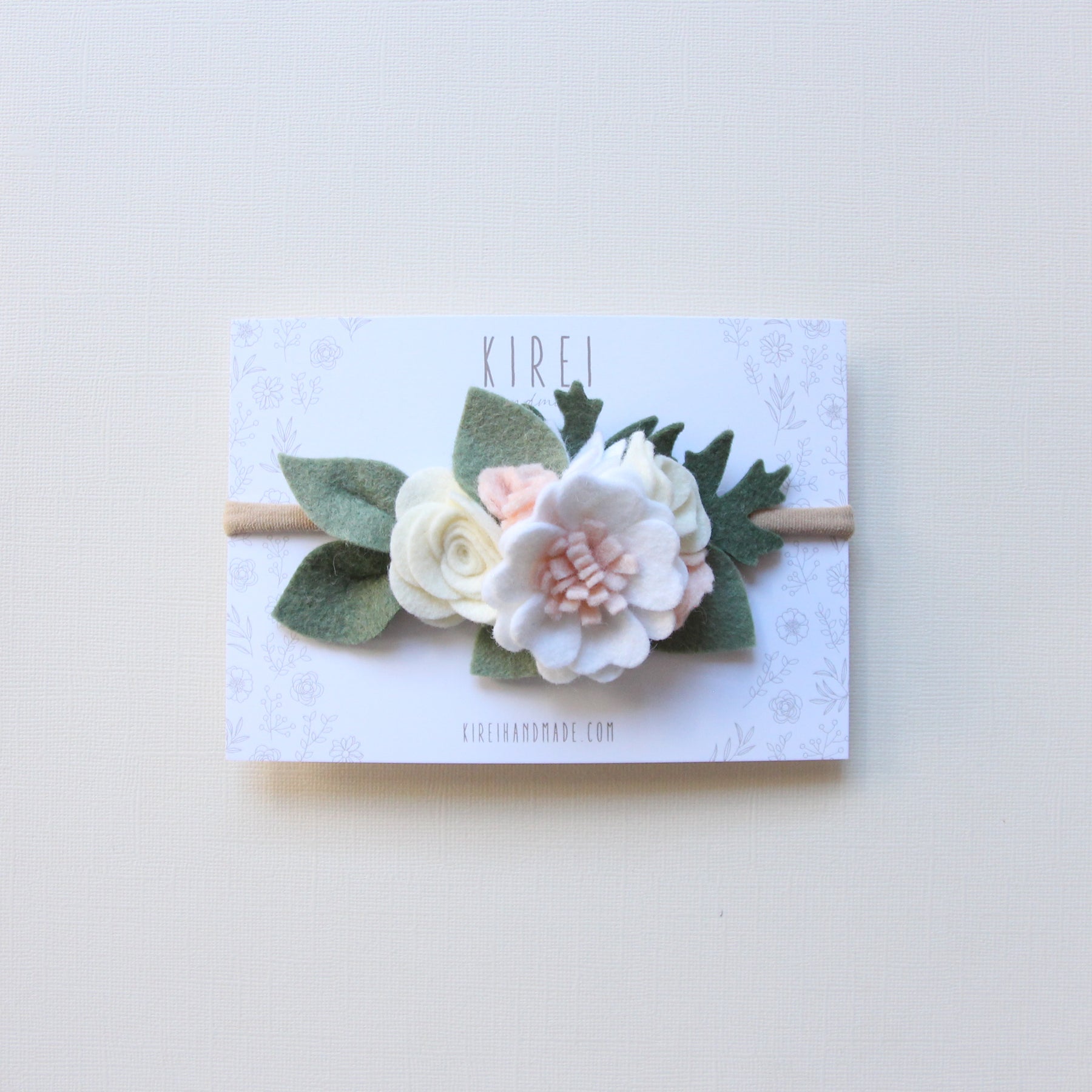 KIREI HANDMADE - SMALL CROWN HEADBAND (CLASSIC NEUTRAL)