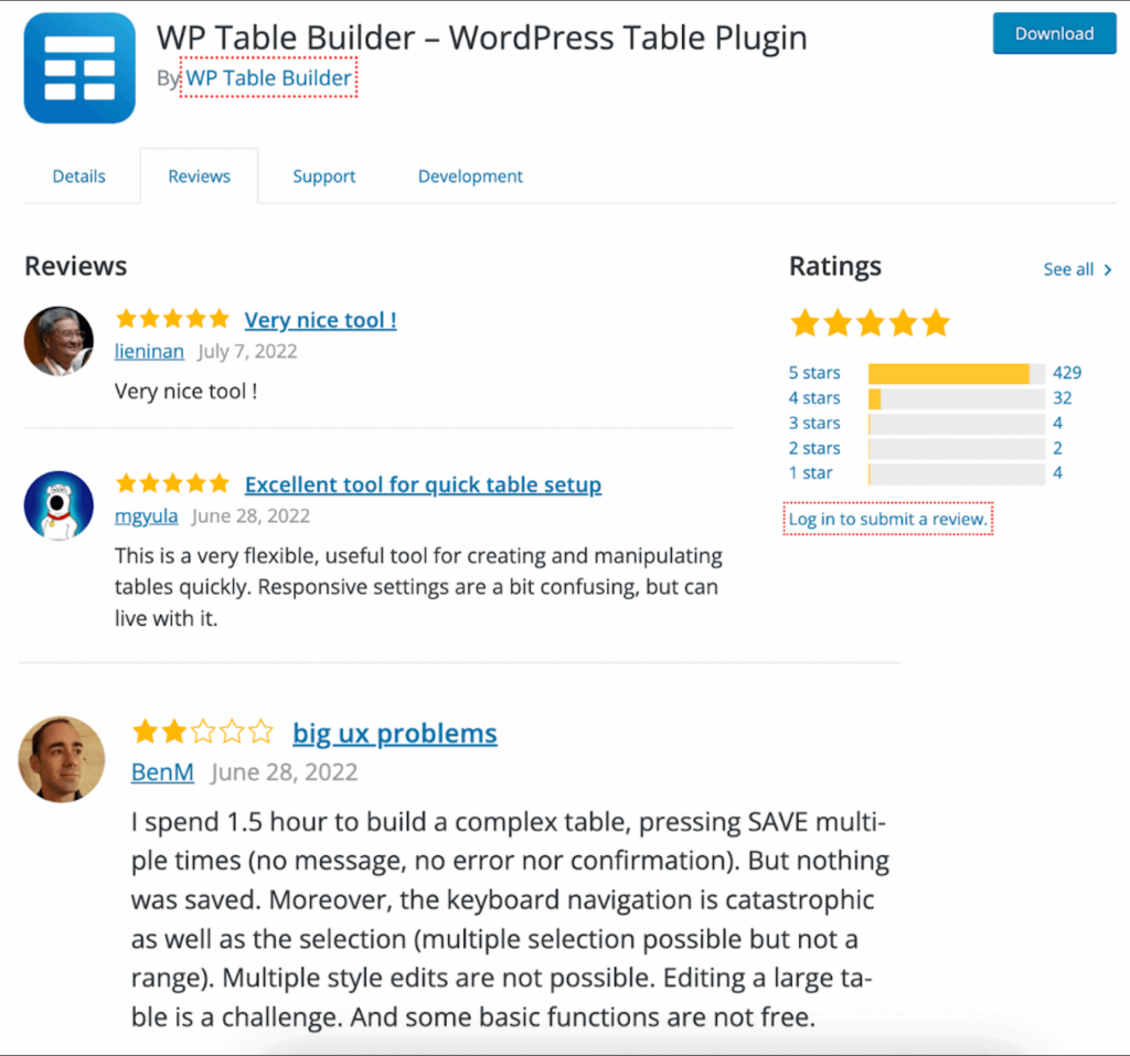 best table plugin reviewed